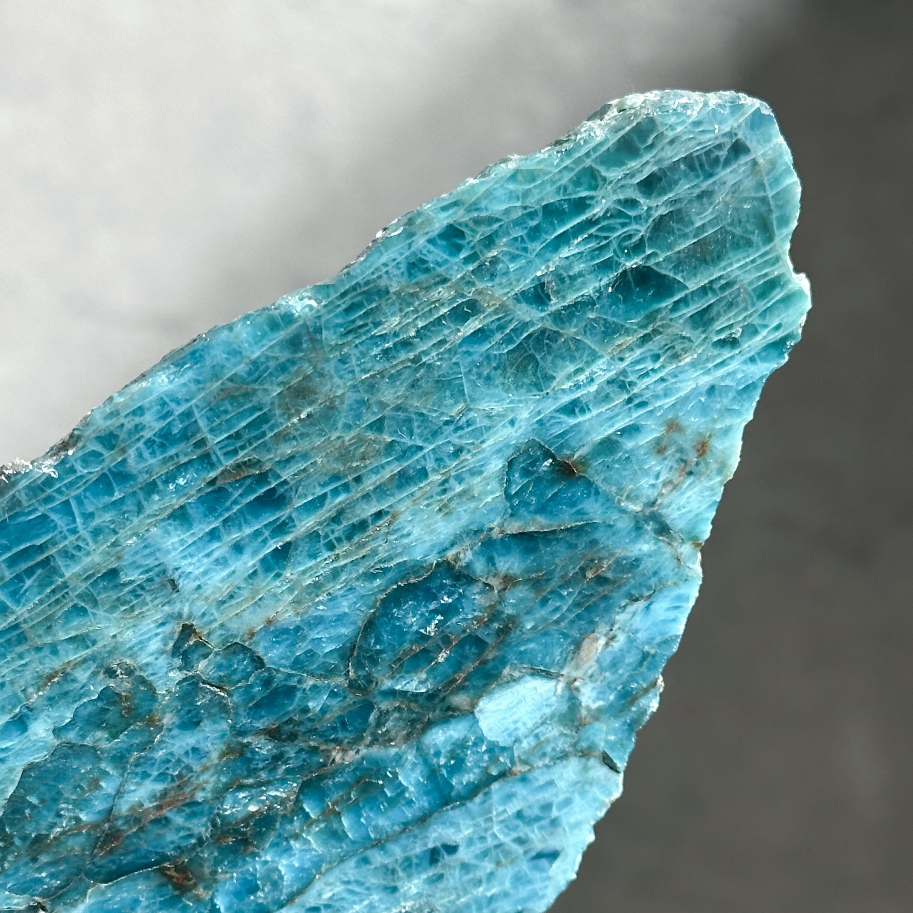 台座付き◎ブルーアパタイト スライス 21◇ Blue Apatite ◇ 天然石