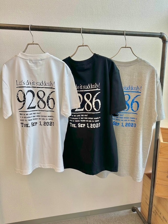 【9286surf.inc】9286かすれバックプリント Tシャツ（7307-34015）