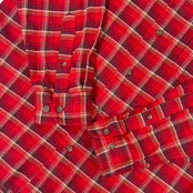Eddie Bauer エディーバウアー チェック BD ボタンダウン 長袖 ネルシャツ XS/赤 レッド メンズ