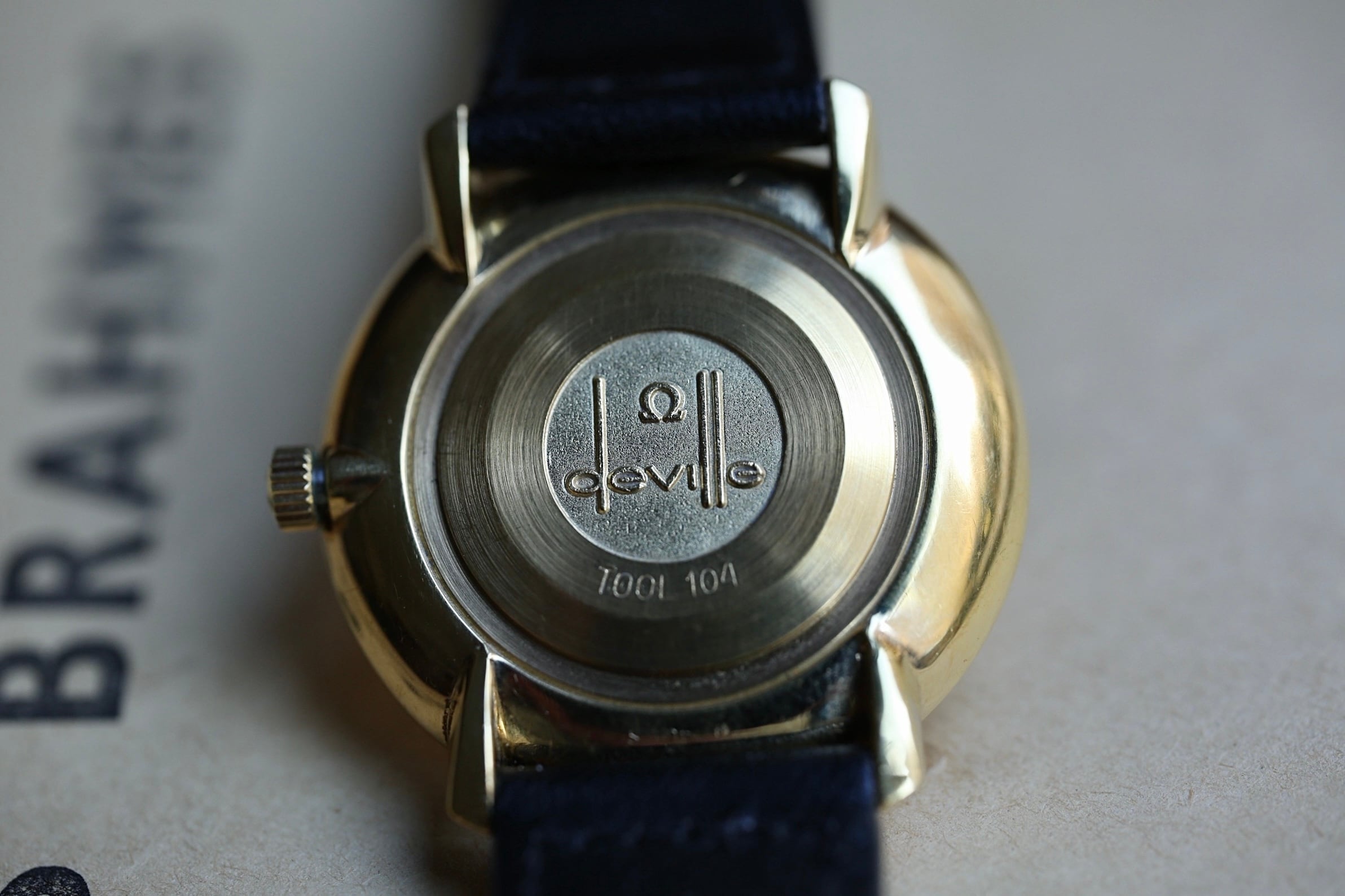 OMEGA】 1970年代製 オメガ デビル 縦ヘアライン ドレスウォッチ 手