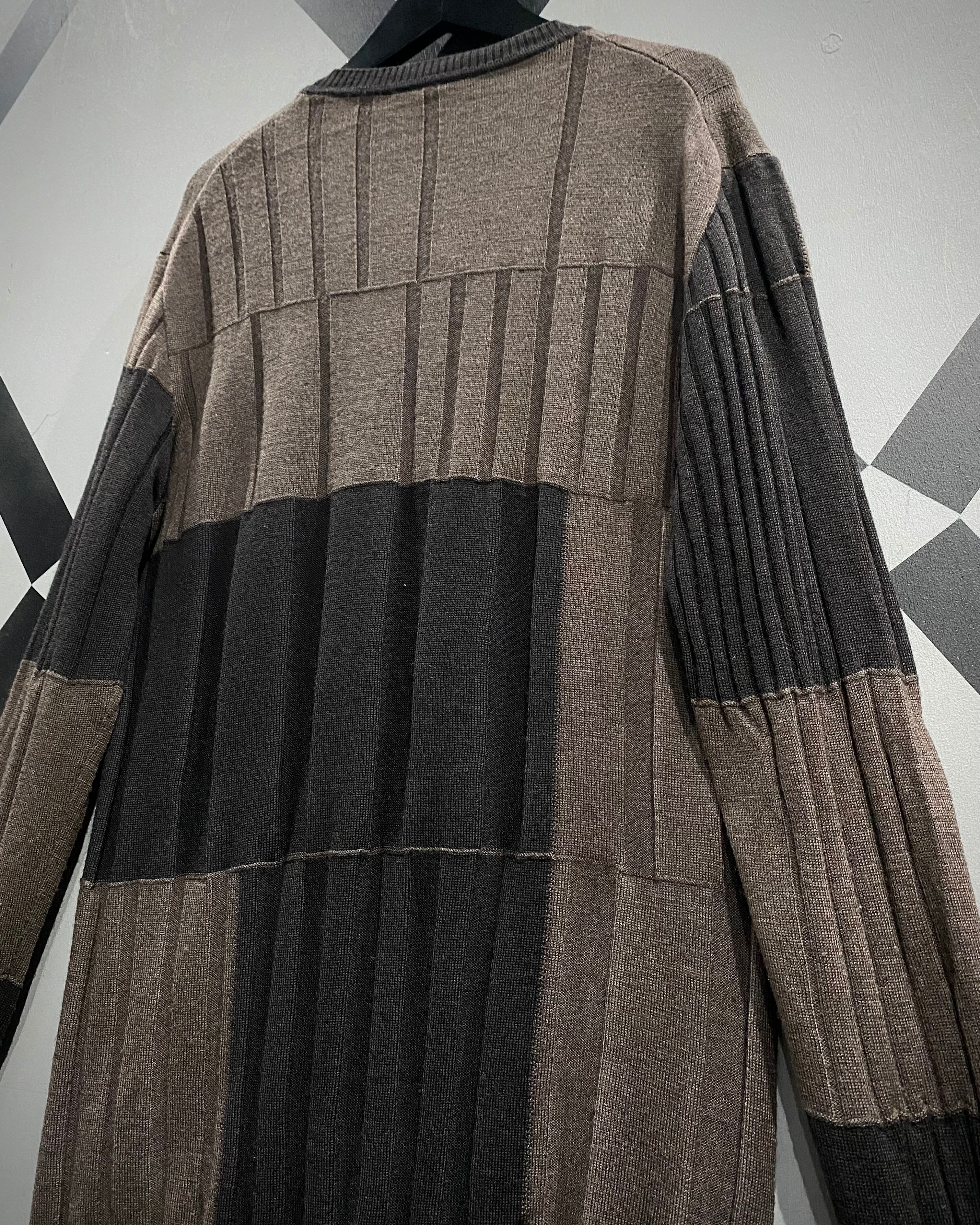 X VINTAGE】“Armani Collezioni”Switching Design Pullover Knit