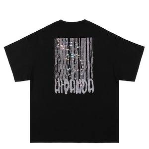 送料無料【HIPANDA ハイパンダ】男女兼用 ラインストーン Tシャツ UNISEX  RHINESTONE T-SHIRT / WHITE・BLACK