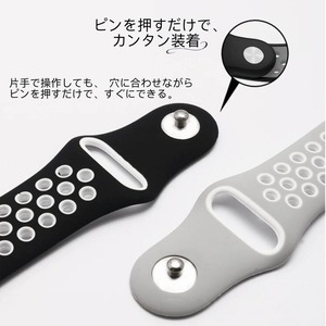 アップルウォッチ バンド AppleWatch バンド おしゃれ band ベルト belt 軽量 シリコン ラバー スポーツ 穴あき 人気 交換 45mm 40mm 44mm 38mm 42mm 41mm