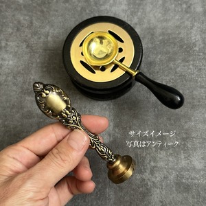 【2文字モノグラム】シーリングワックススタンプ（直径20/25ｍｍ）