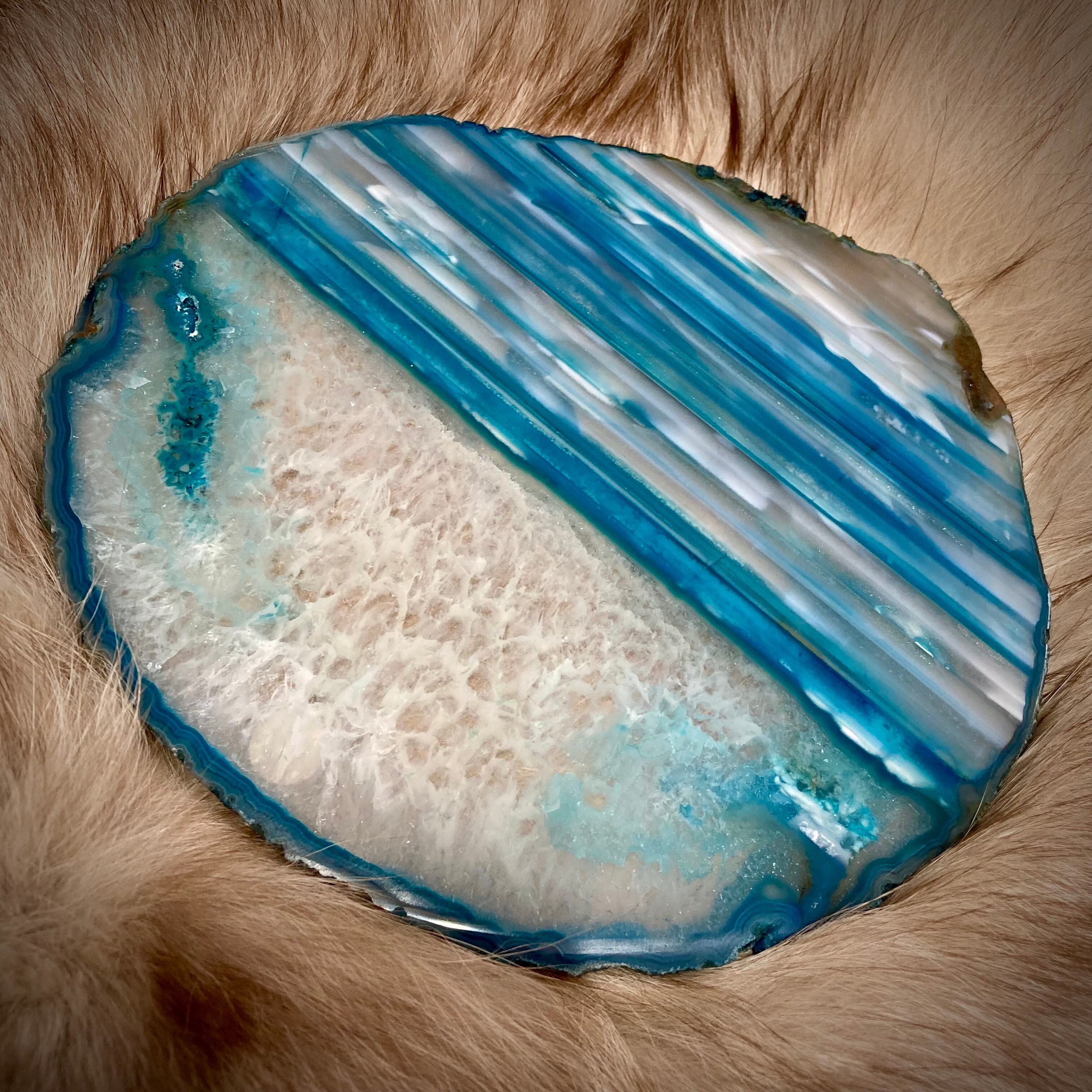 目玉瑪瑙のコースター/小物置き Agate coaster, small object holder