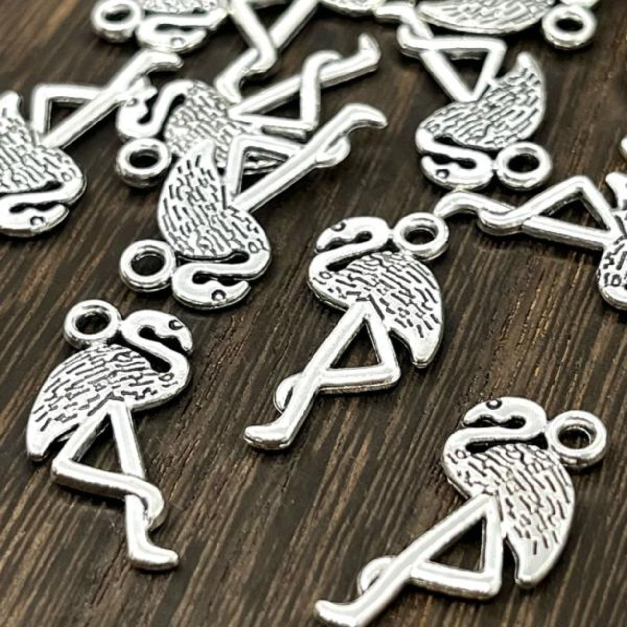 【2個】スリムフラミンゴチャーム