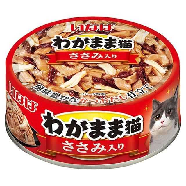 いなば わがまま猫ミニ 缶詰（60g ） 3缶パック３種類（各12個） 猫用品 いなば わがまま猫ミニ 缶詰（60g ） 3缶パック3種類（各12個）