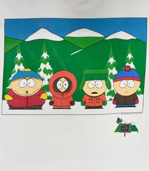 SOUTH PARK Graphic Tee / GILDAN Heavy Cotton / XL / 90s
