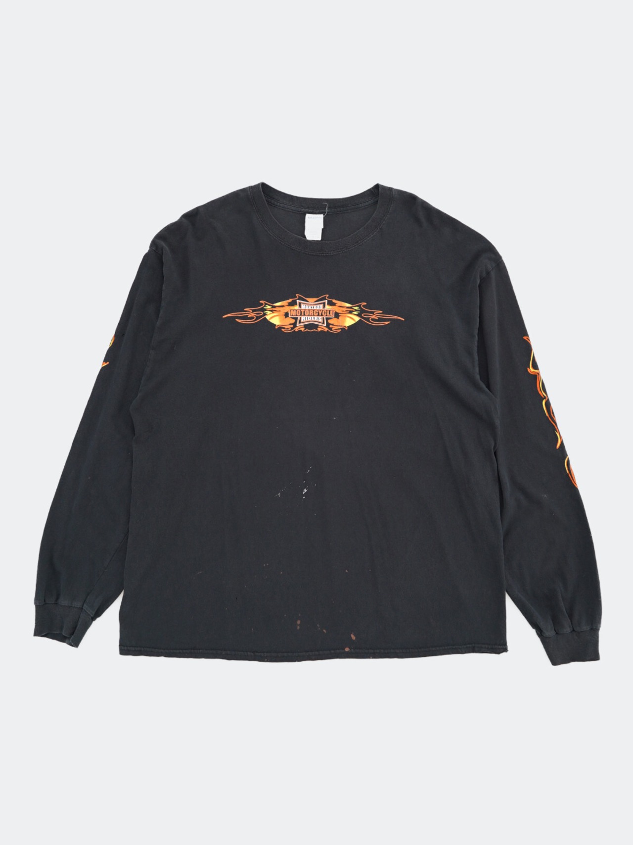 biker print long tee