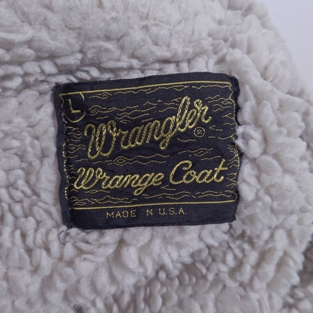 名作！1970s Wrangler Denim Wrange Coat / ラングラー デニム ボア