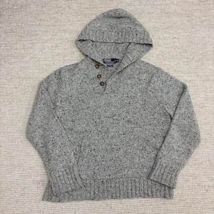 RALPH LAUREN MIXED ALPACA KNIT PARKA