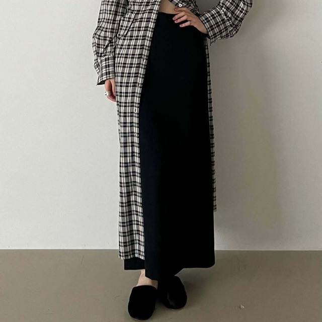 I-line silhouette long skirt   G1006