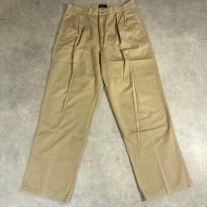 80-90s USA製 初期 POLO CHINO チノパン 2タック ベージュ