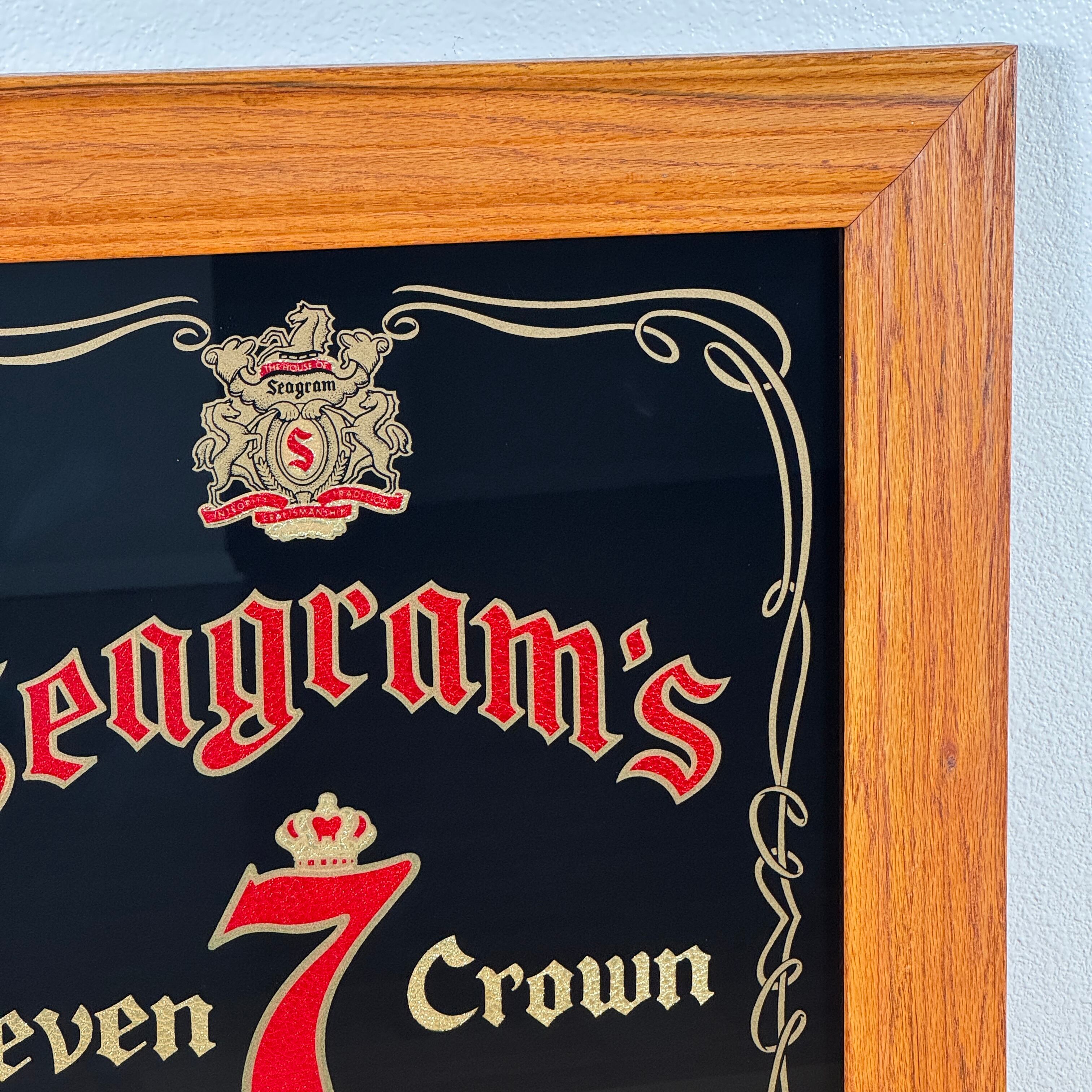 seagram's7 パブミラー　ヴィンテージ seagram's7 パブミラー ヴィンテージ seagram's7 パブミラー