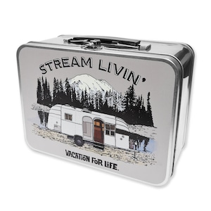 生産終了　USA レトロボックス小物入　Vacation For Life Retro Box STREAM LIVIN