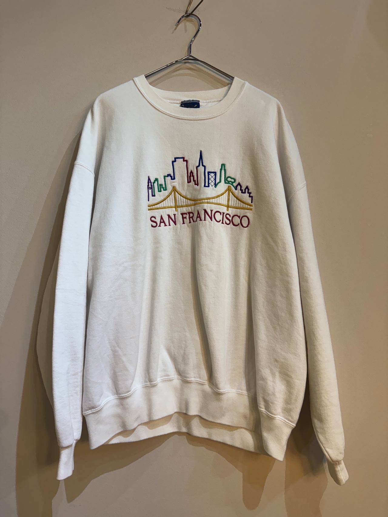 SANFRANCISO ホワイトスウェット