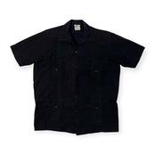 Mr.buho キューバ シャツ サイズ M /半袖/メキシコ製/ブラック/ビンテージ/オールド