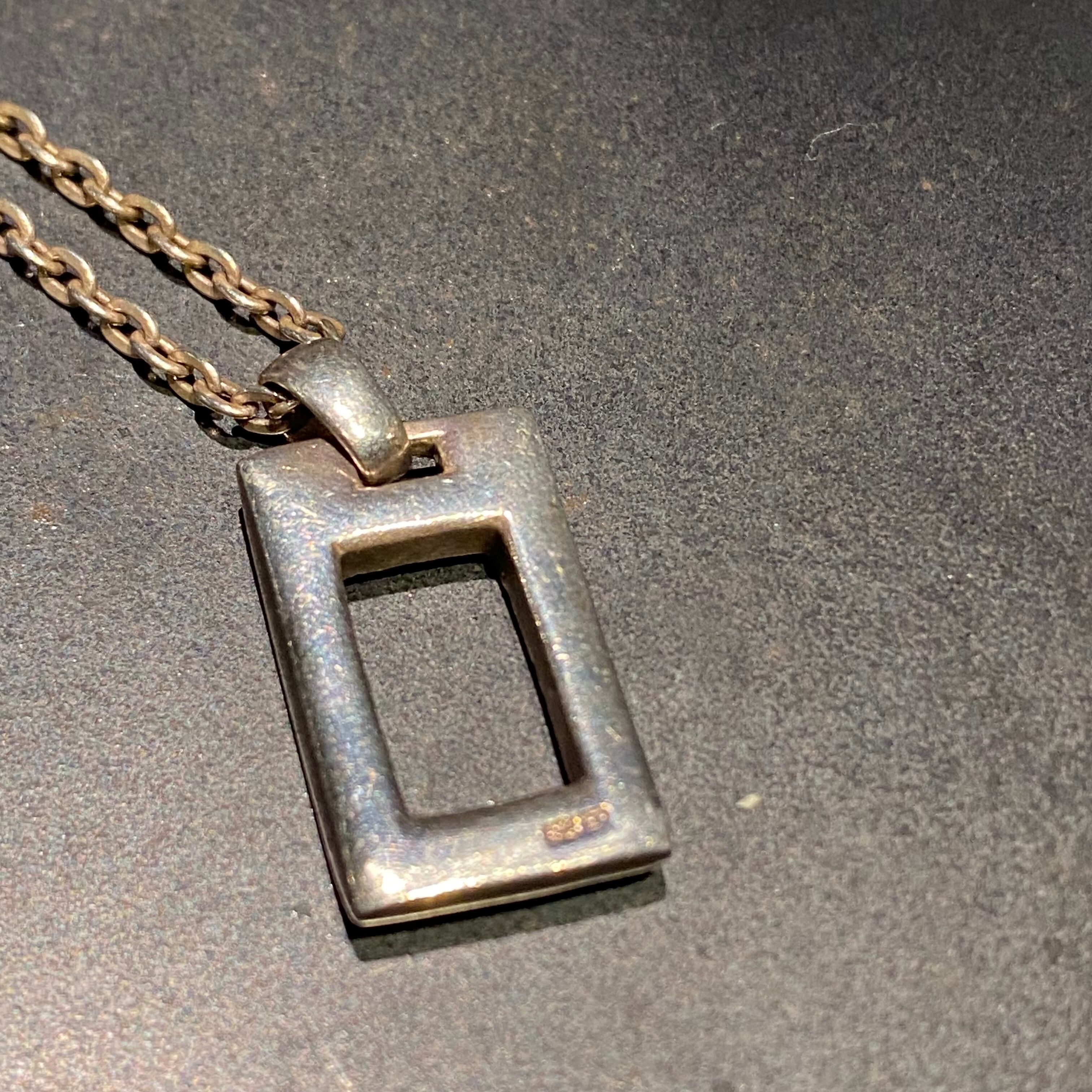 SILVER925 ZIP TOP DESIGN NECKLACE/シルバー/ネックレス