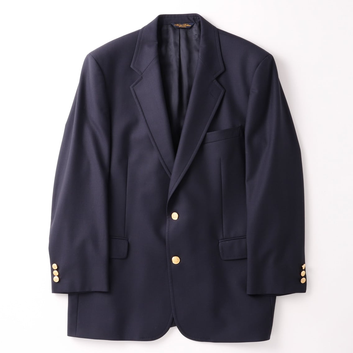 未使用】BROOKS BROTHERS wool Navy blazer 90s vintage size42 dead