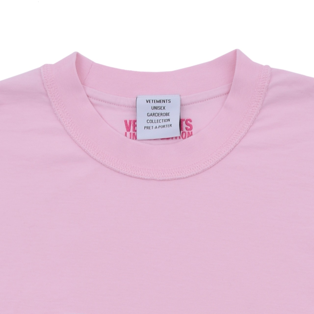 【VETEMENTS】INSIDE-OUT EMBROIDERED LOGO T-SHIRT - 3