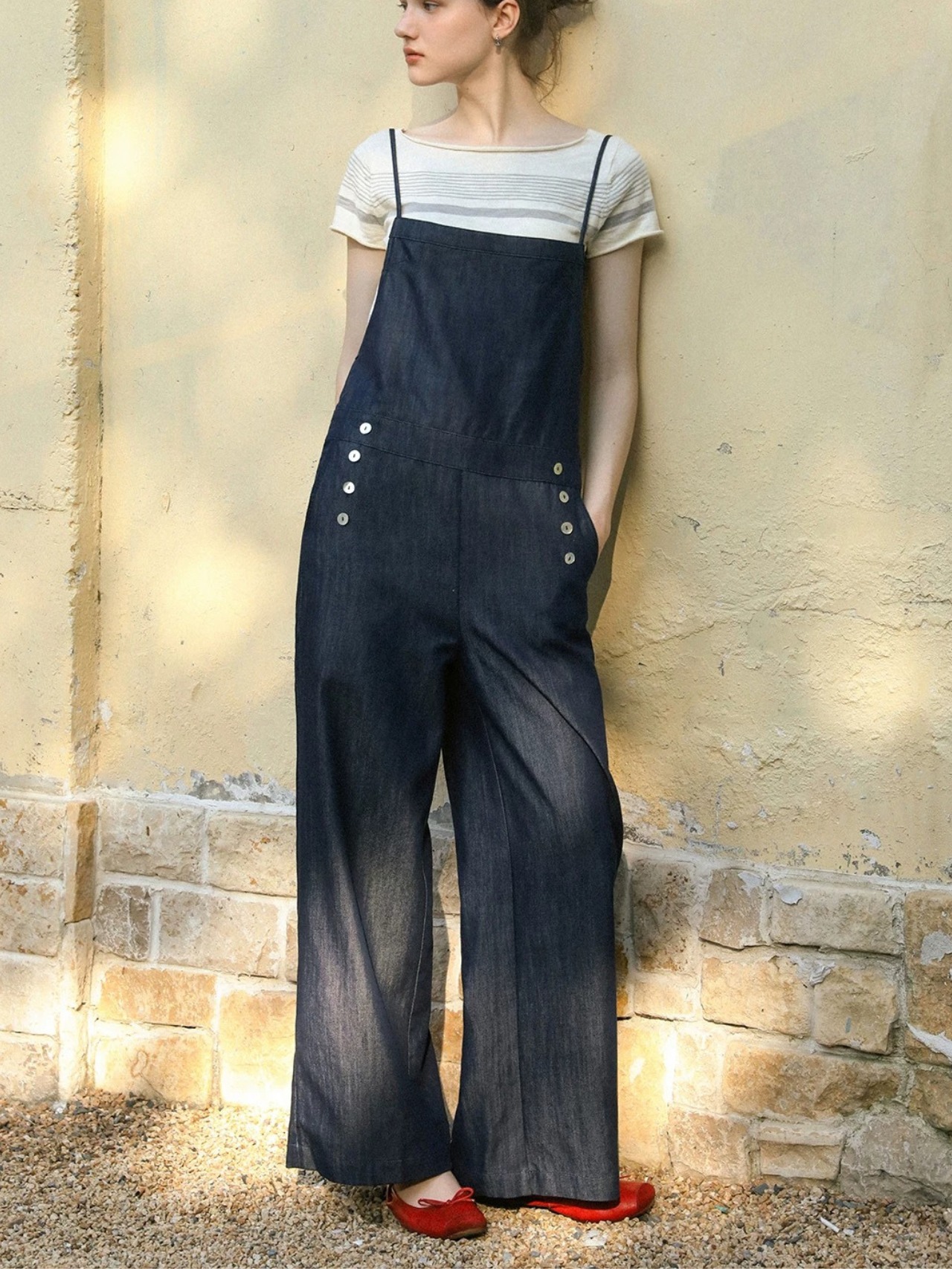 Marée Border Boat Neck Knit F0749