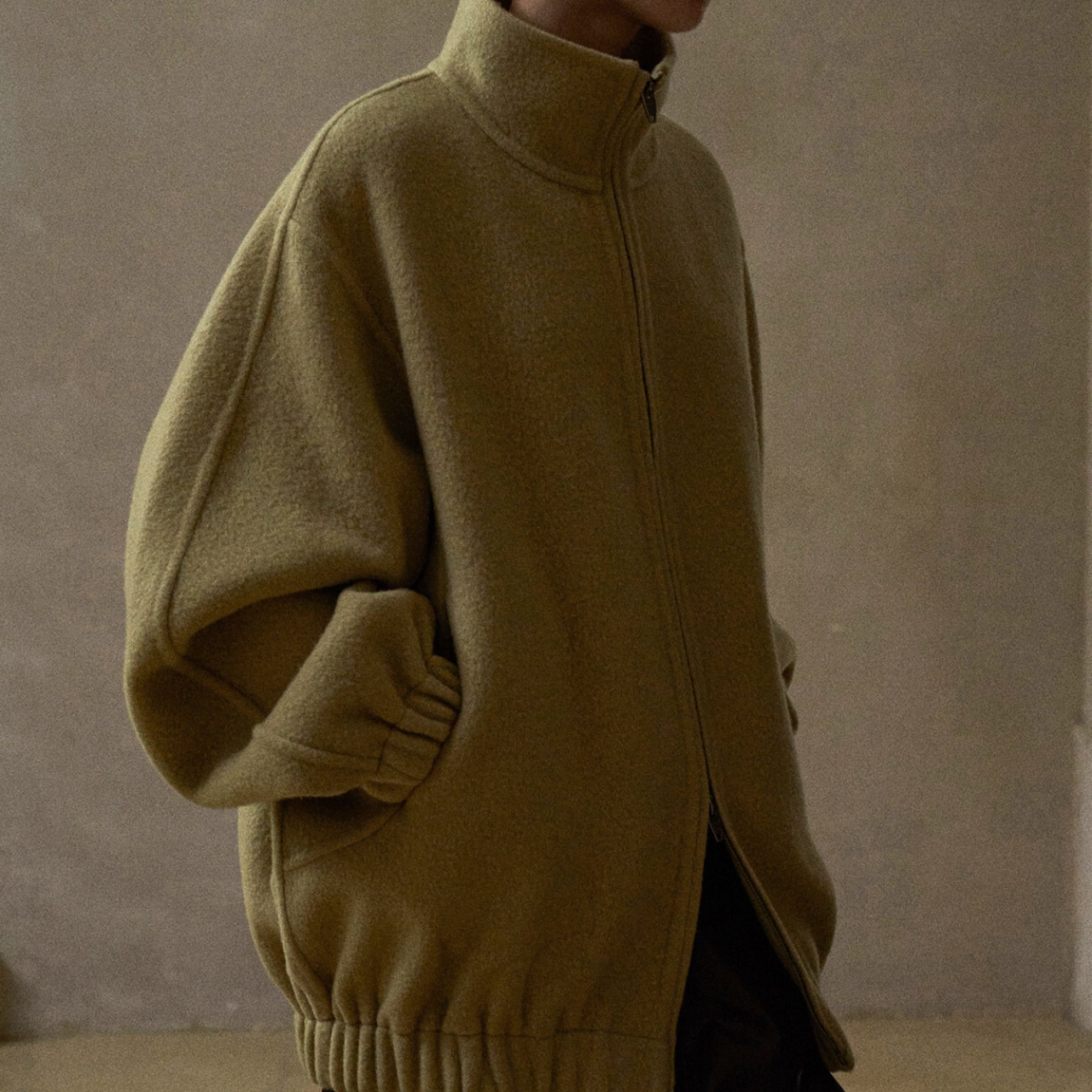 Wool Stand Collar Jacket T3932