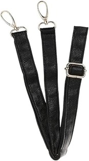 CAWSS ショルダーストラップ ショルダー バッグ ストラップ カバン ショルダーベルト 合皮 ソフトレザー 斜め掛け 鞄 付け替え PU レザー 肩ひも 紐 単品 (ブラック)