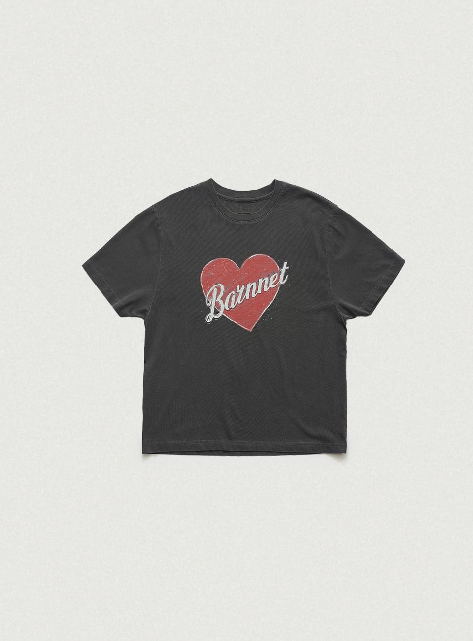 The Barnnet] Heart Logo Pigment T-Shirt 正規品 韓国ブランド 韓国