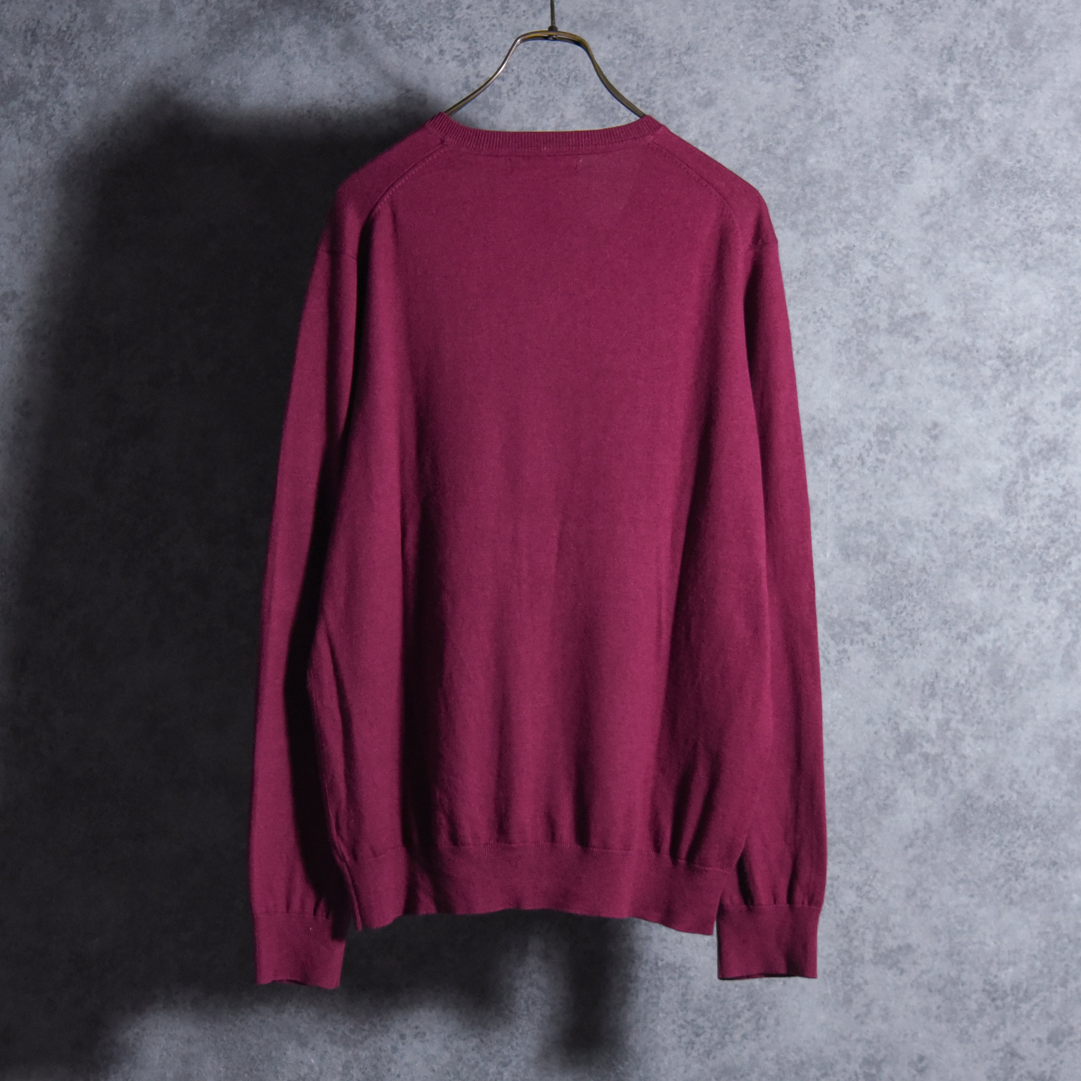 00s BANANA REPUBLIC Silk Cotton Cashmere V Neck Sweater バナナ リ