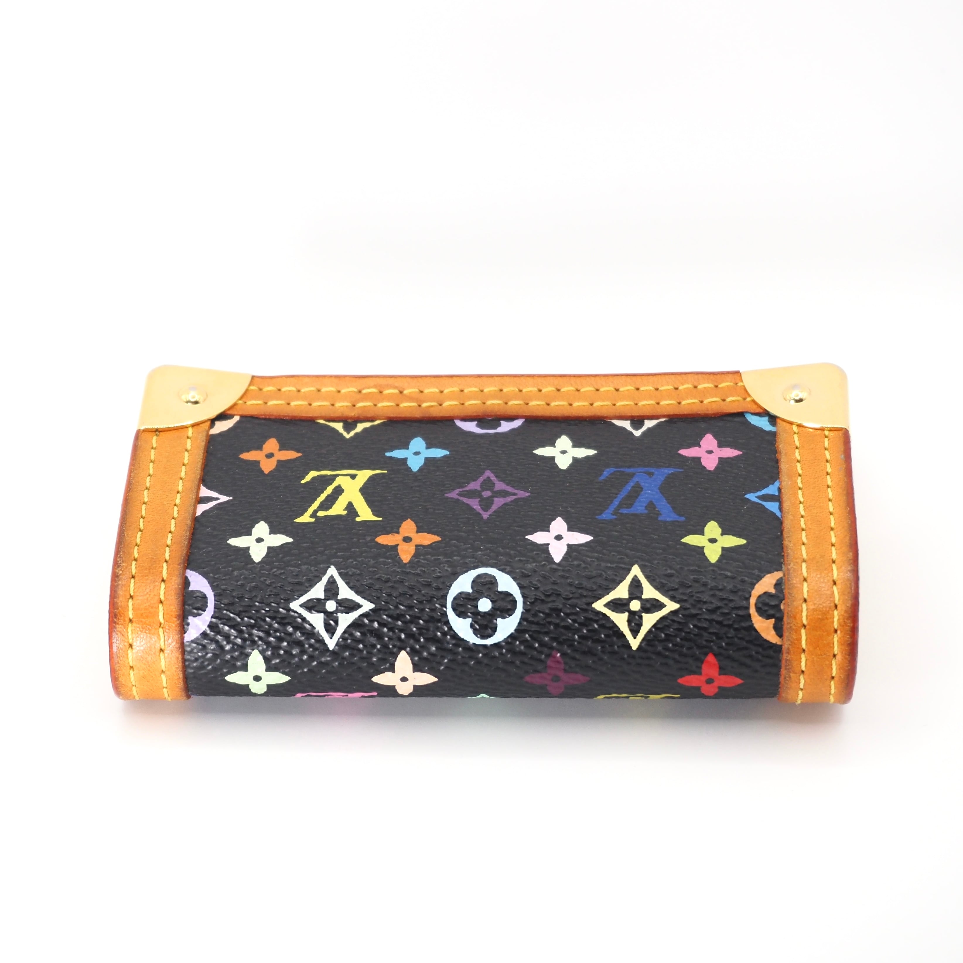 LOUIS VUITTON モノグラムマルチカラー ポルトモネ・プラ 財布 ルイ
