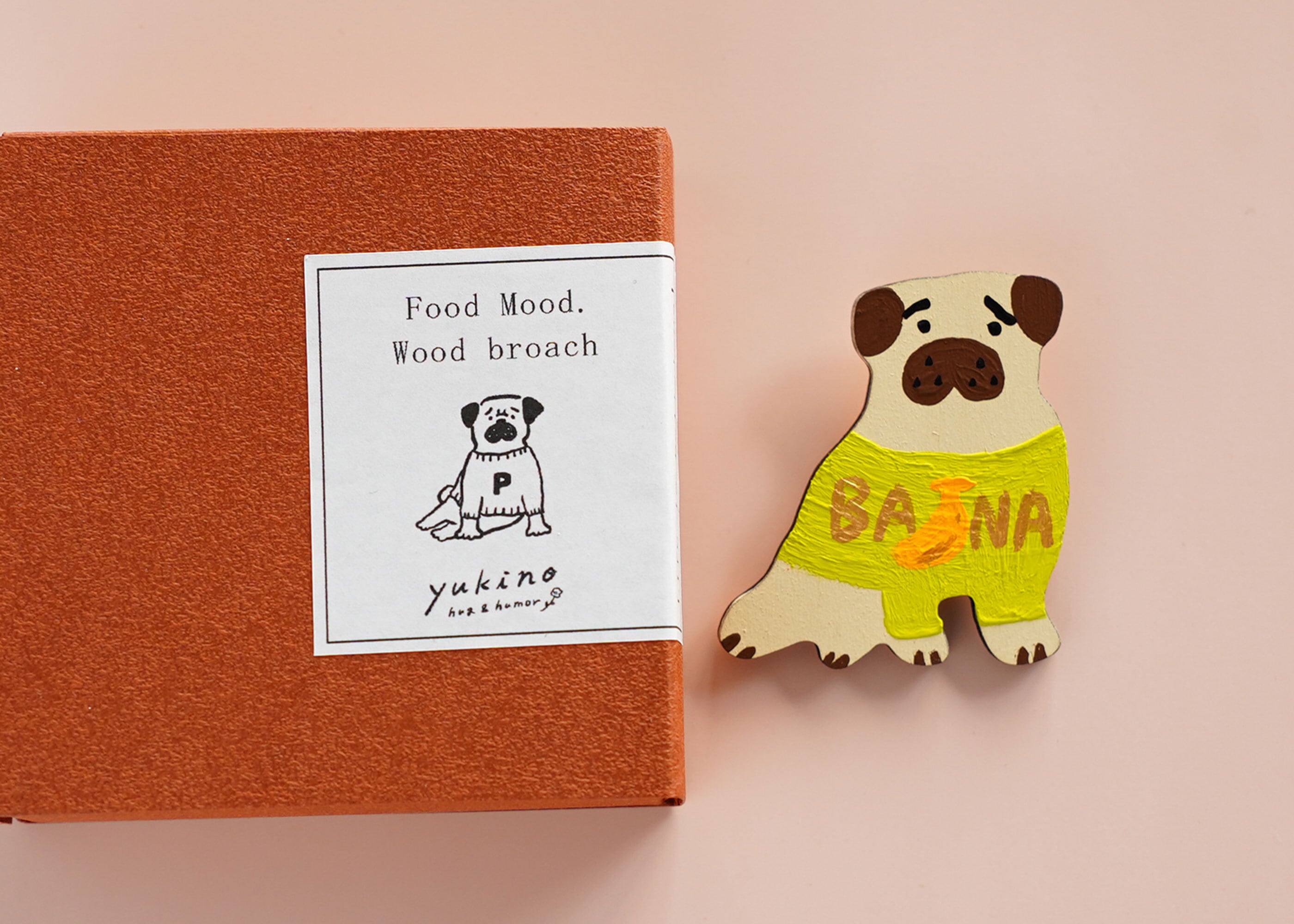 wood objet 原画 ミニブローチ-11