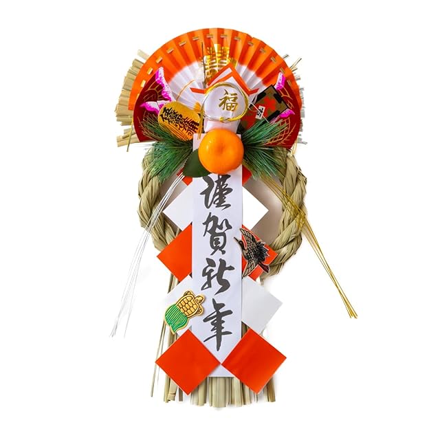 お正月支度2023年しめ縄飾り/紅白 | PAY ID
