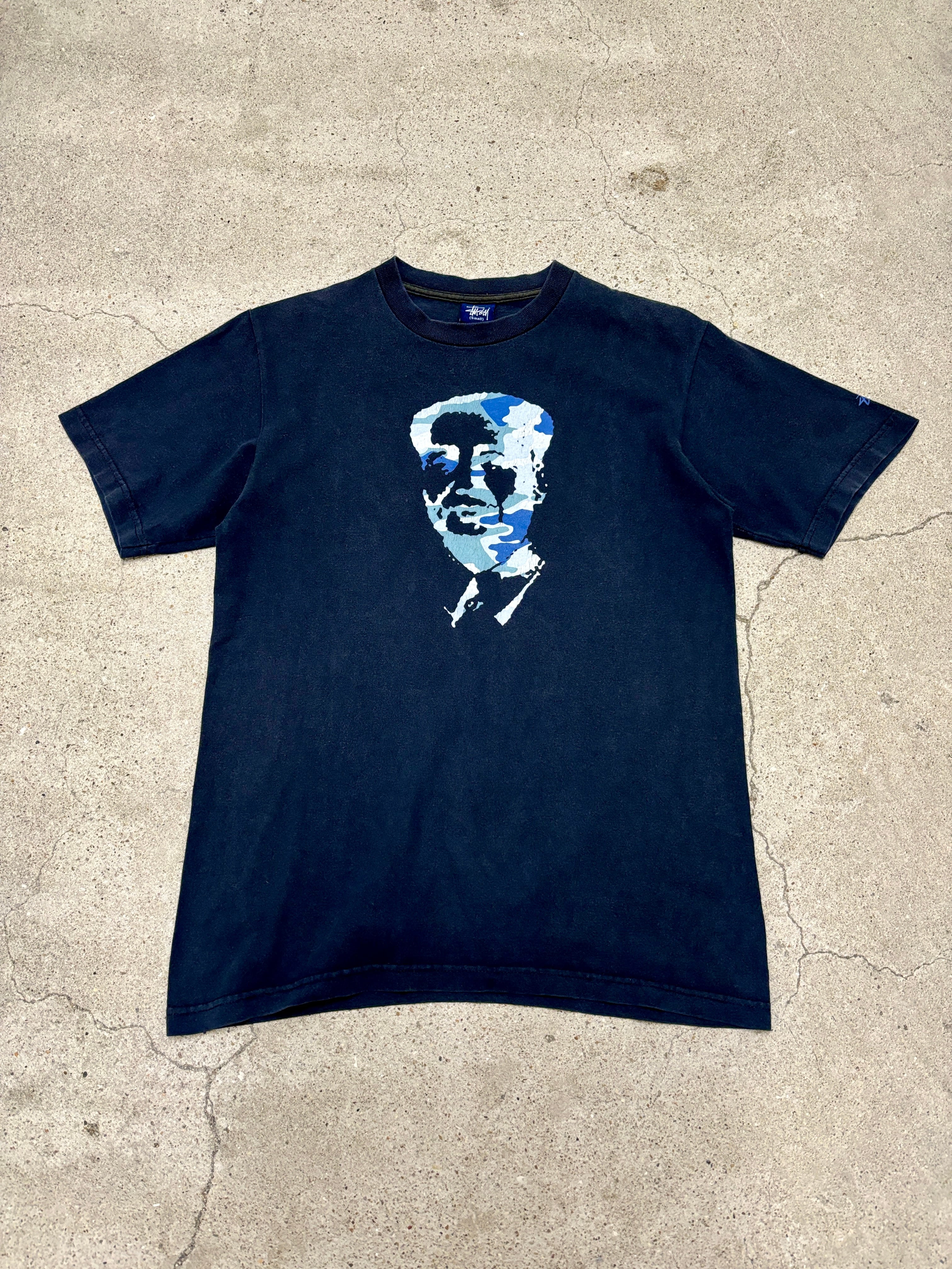 00s OLD STUSSY/毛沢東 print Tee/紺タグ/S/プリントTシャツ 00s OLD STUSSY/毛沢東 print Tee/紺タグ/S/プリントTシャツ