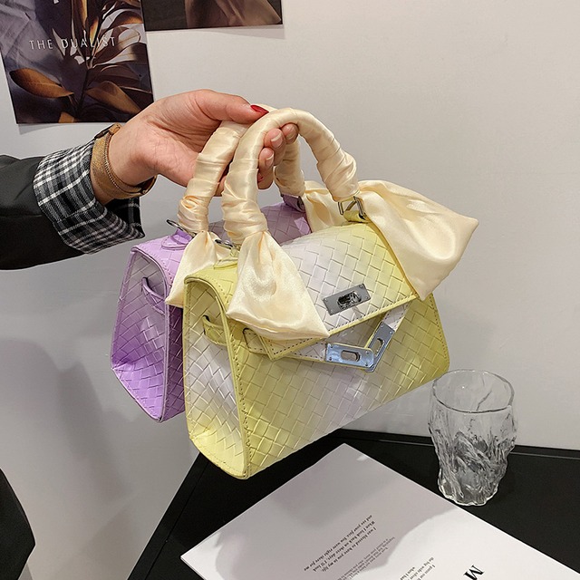 サマースカーフ レッド 夏物 シルク メッセンジャーバッグ Tiancai_Wing_Bag69144164794