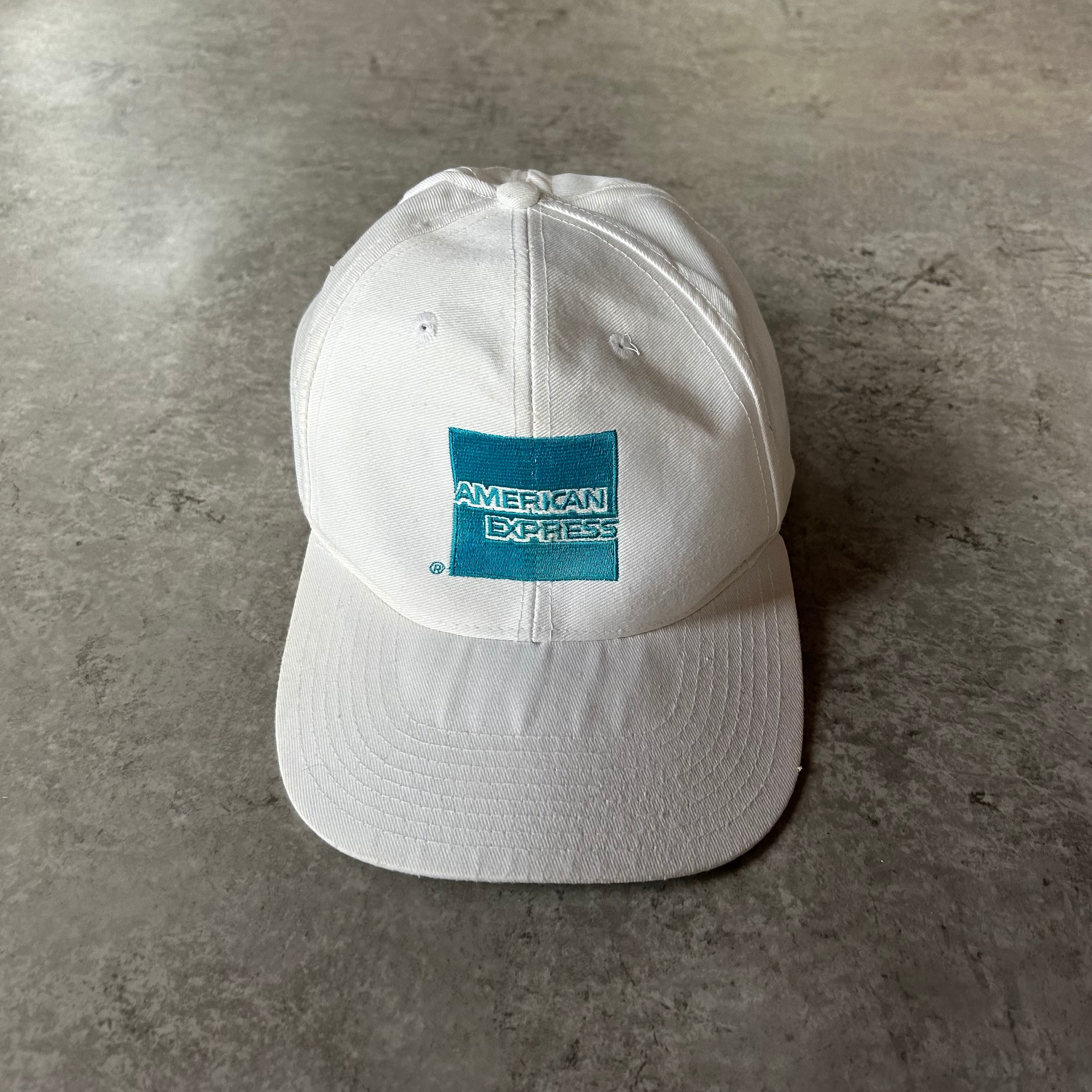 【中古】 日米・英会話ギャップ 90s00s アメリカンエクスプレス 企業ロゴキャップ ホワイト 白 | 東京