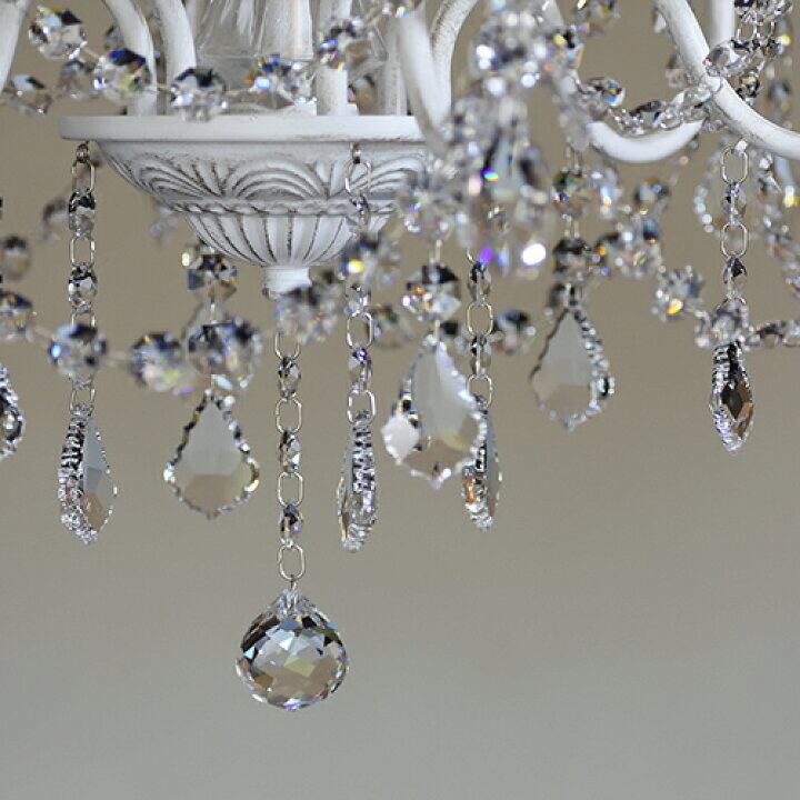 アスフォークリスタル使用 6灯シャンデリア ボニータ 【公式通販】