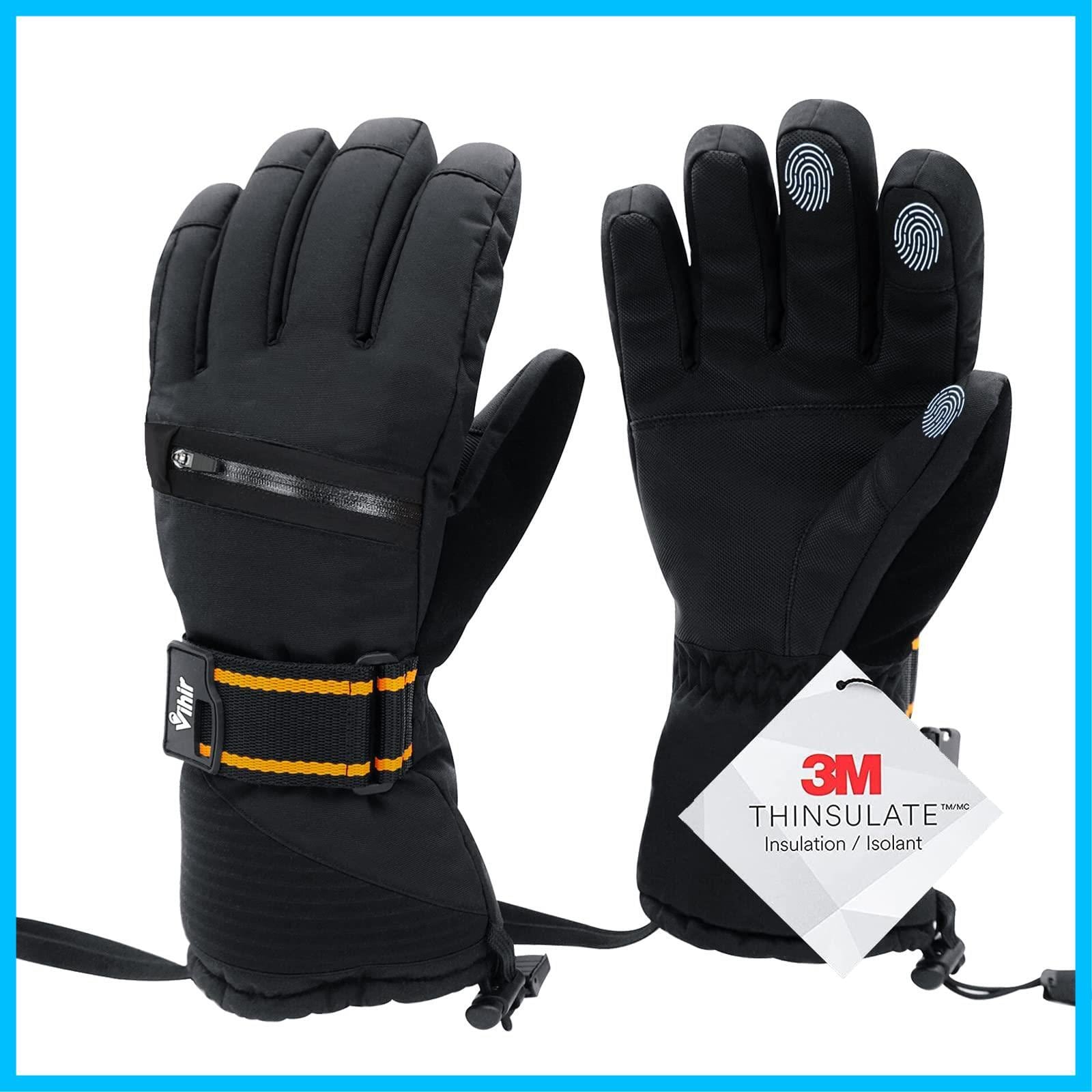 ✨Vihirスキー グローブ 冬用 スキー 手袋防寒 防風保温厚手アウトドア登山 Amazon | Vihir スキー グローブ 冬用 スキー 手袋 防寒 防風 3M