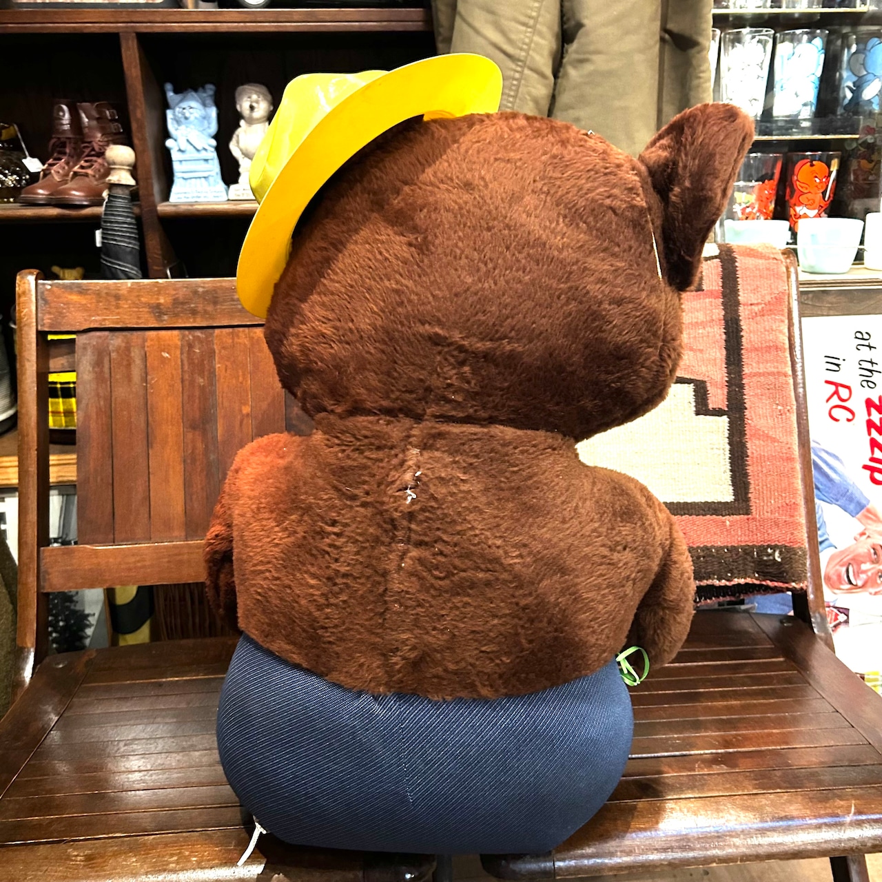 Vintage Smokey Bear スモーキーベア 大型 ぬいぐるみ フォレストレンジャー アメリカンヴィンテージ D-596
