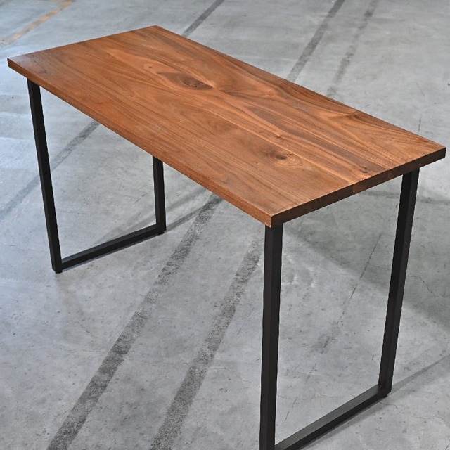 展示品 広松木工 9万「フレックス」システムデスク ウォールナット無垢材 ダイニングテーブル アイアン脚 FLEX 異素材【中古家具/中古インテリア/USED家具ユーズド家具/リサイクル】