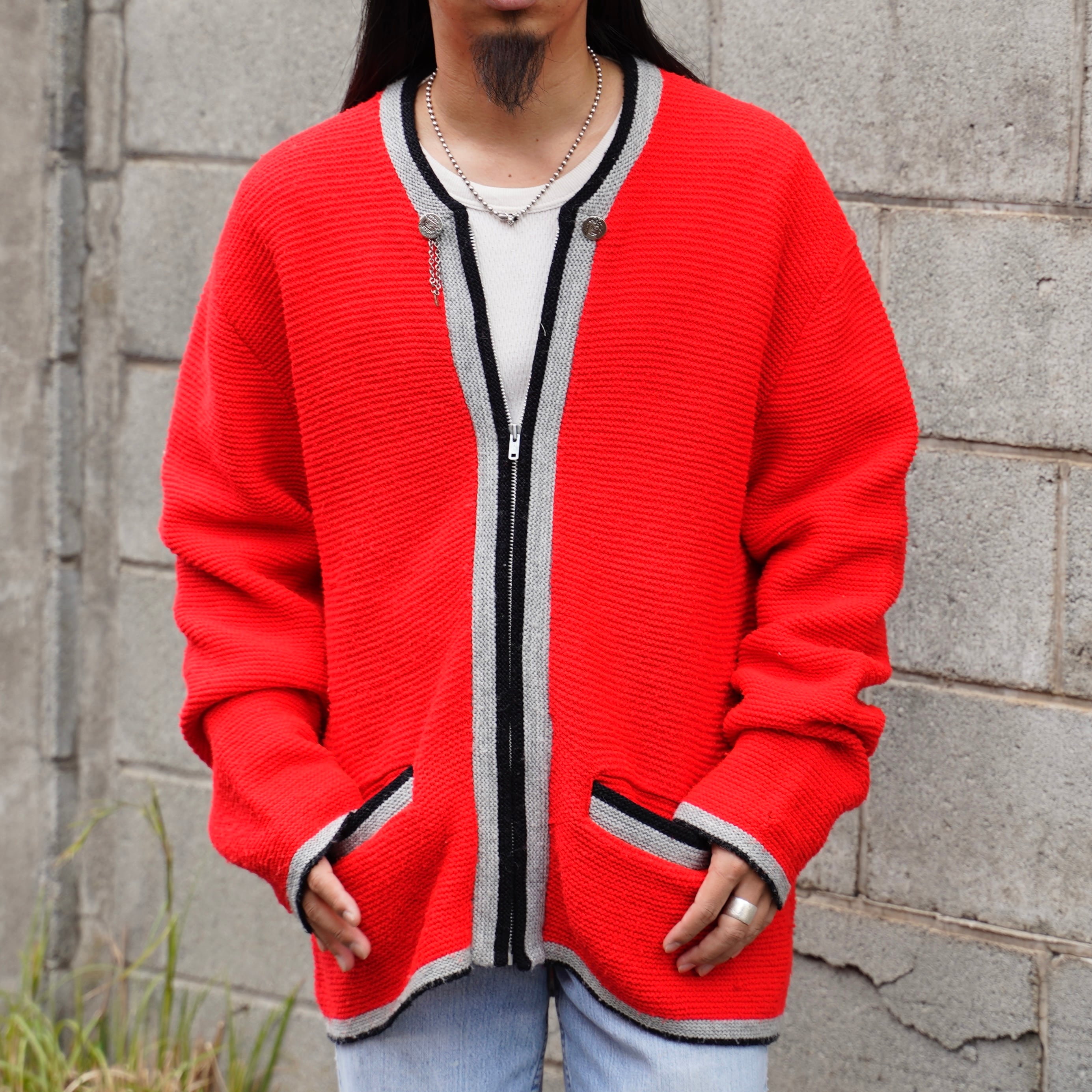 60's CAMPUS Zip up cardigan made in USA 【L】 | LIOT