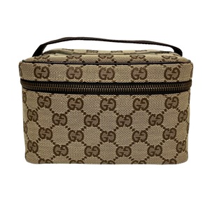 GUCCI グッチ GG柄 バニティバッグ ベージュ 8013-202207