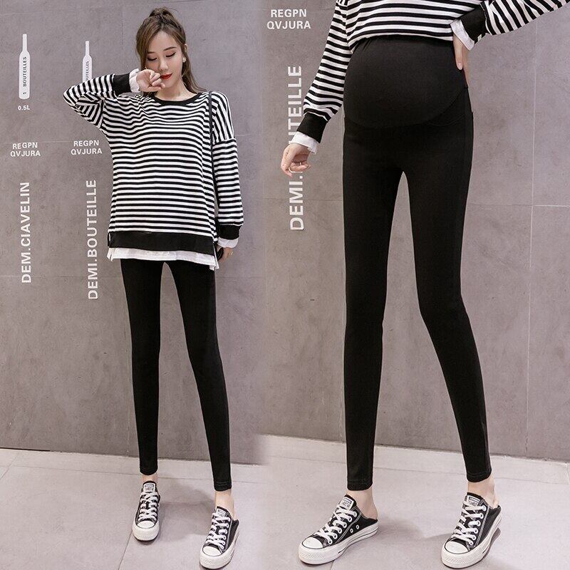 【新作】【送料無料】 妊婦ベリーパンツ2020春ブラックペンシルパンツウエストマタニティスキニーパンツロングスリムコットンレギンス スプリング 春物 AL expec364609261272