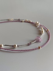 2color -  Simple Beads Necklace［BZN31］