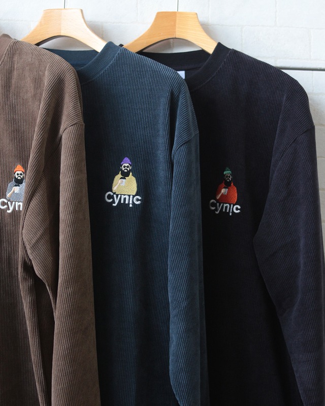 【Select】おっさん カットコーデュロイ刺繍スウェット　(251066)