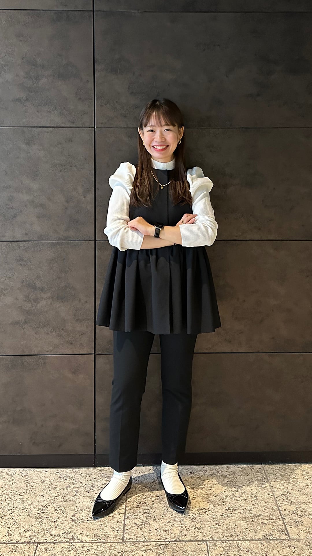 フリルギャザージレ_ブラック | YOIHI 