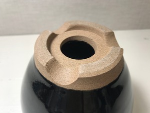 オリジナル陶器鉢　天日わら灰釉