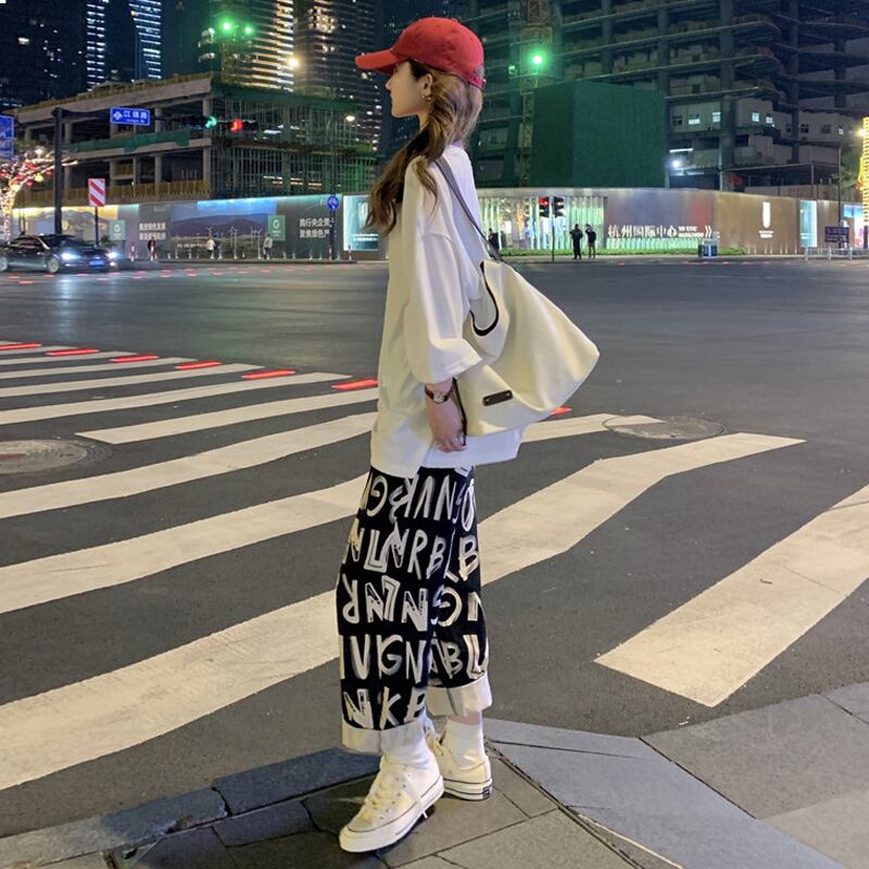 スタイルサマートップス パンツ ロング ストリート 夏物 試着室19655024019