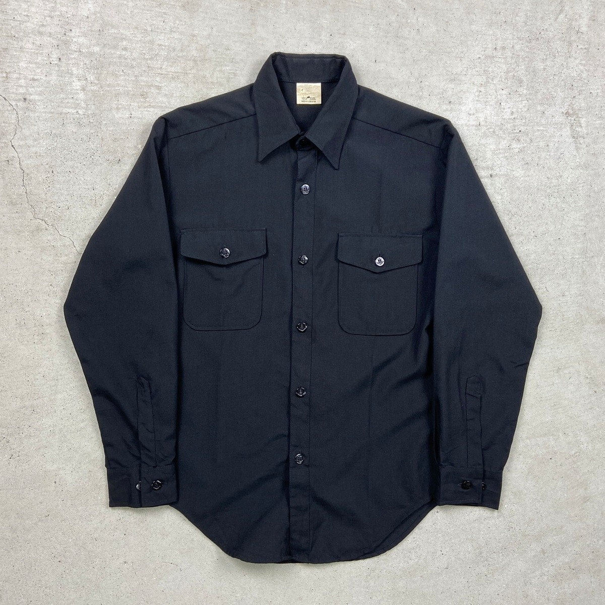 00年代 US NAVY CPOシャツ メンズL相当 古着 00s ヴィンテージ VINTAGE 
