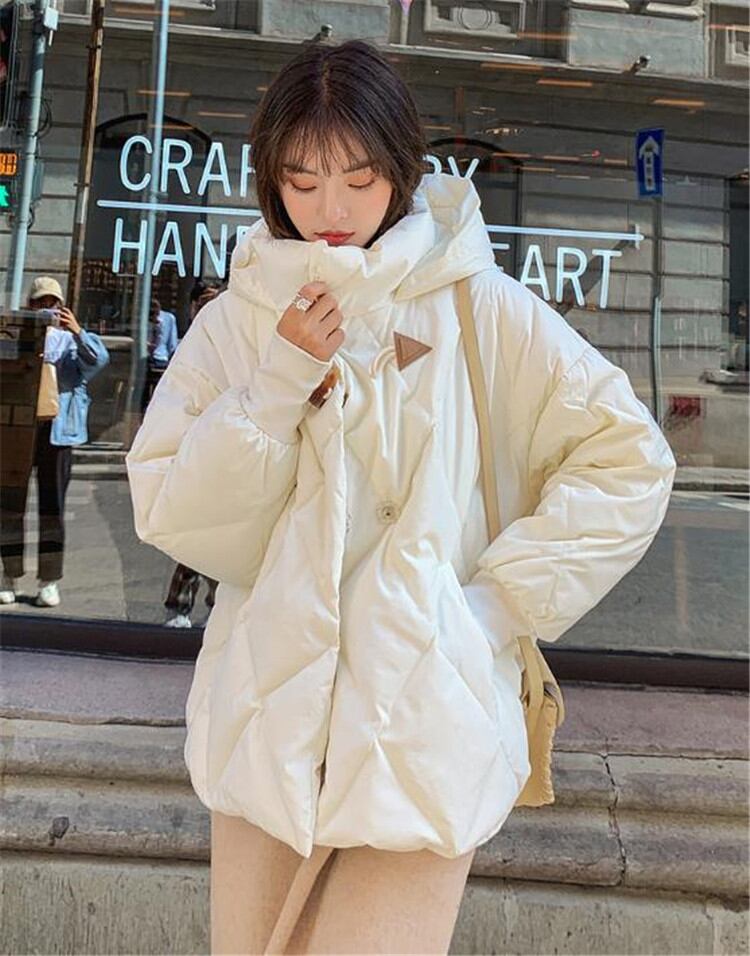 【話題の注目アイテム】INSスタイル 冬 学生 短いスタイル ゆったりする ホーンバックル 厚みをつける