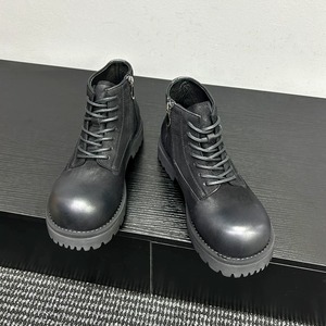 ヴィンテージレザー 厚底レースアップブーツ(ruf_03311)